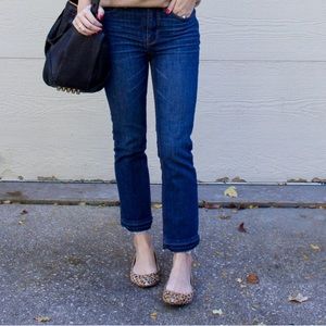 Jcrew Billie Demi boot crop dark denim jean 31 EUC